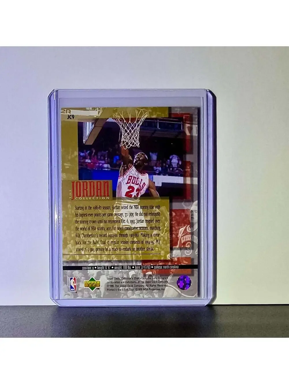 Michael Jordan 1995-96 Collector's Choice Jordan Collection Card Chicago Bulls